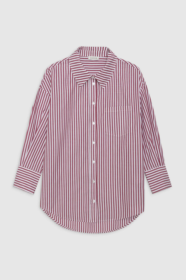 Anine Bing Cotton Mika Stripe Shirt