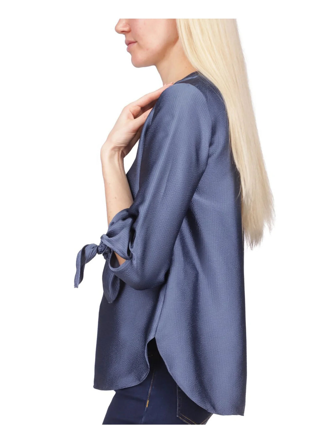 MICHAEL Michael Kors Solid Satin Tie Top