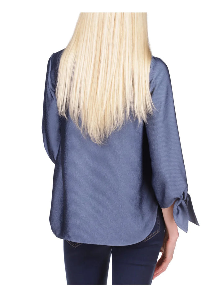 MICHAEL Michael Kors Solid Satin Tie Top