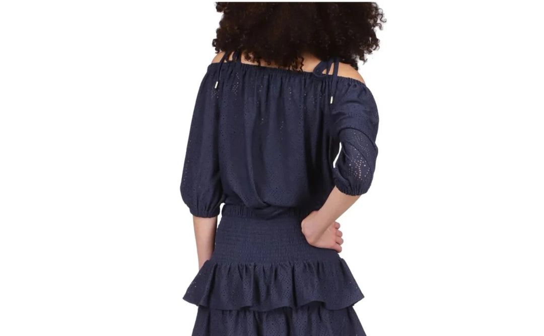 MICHAEL Michael Kors Eyelet Off-The-Shoulder Top