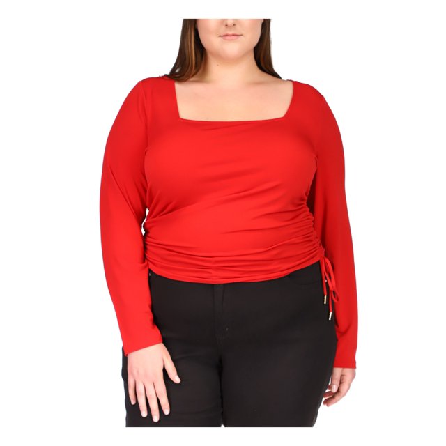 MICHAEL Michael Kors Plus Size Ruched Top