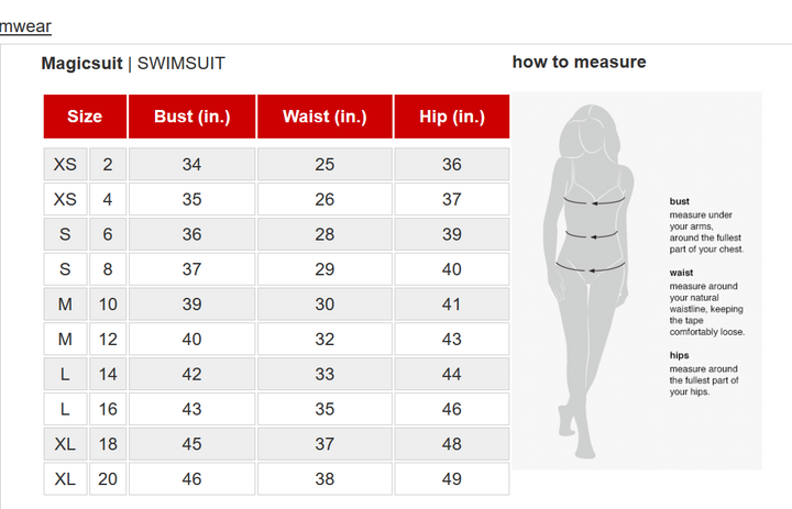 Magicsuit Jersey Tennis Tummy Control Swim Skirt