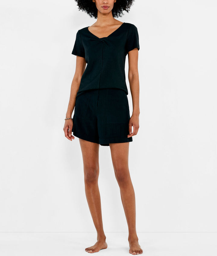 NZT NIC+ZOE Twisted V Neck Tee