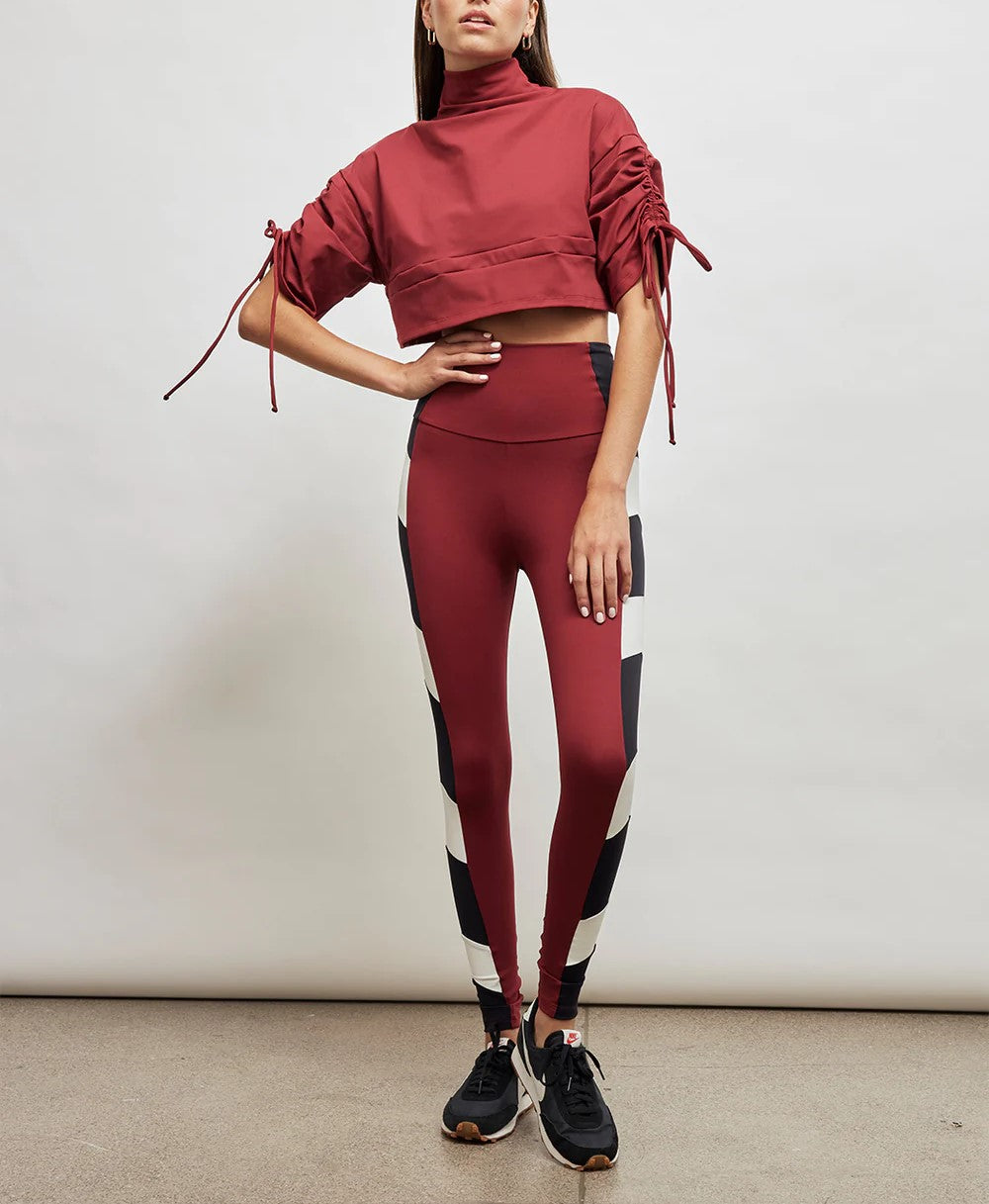 Port De Bras Cata Drawstring Crop Top