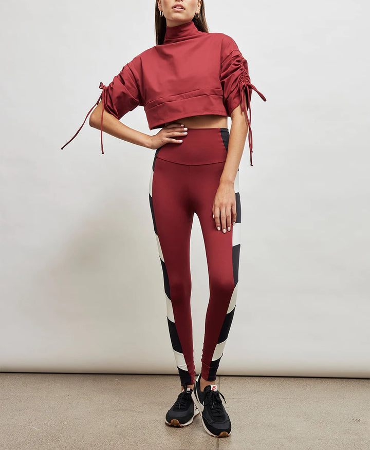 Port De Bras Cata Drawstring Crop Top