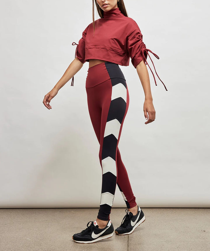 Port De Bras Cata Drawstring Crop Top