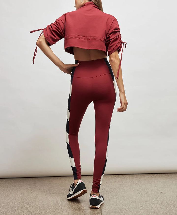 Port De Bras Cata Drawstring Crop Top