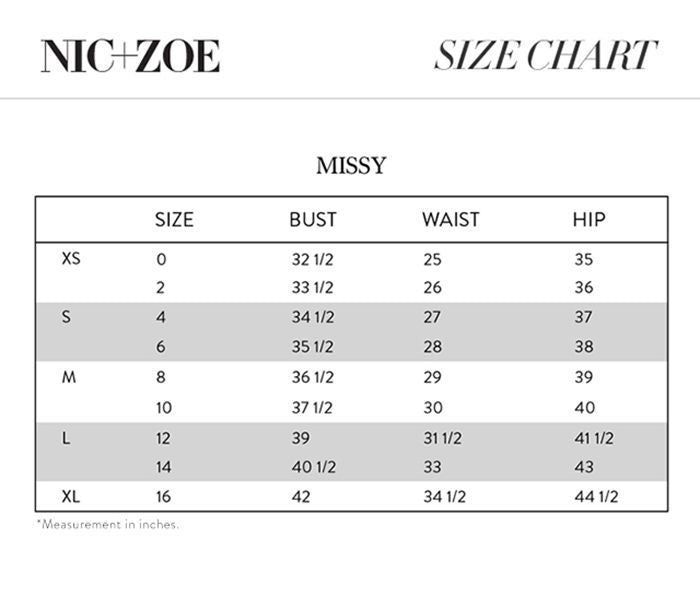 NIC+ZOE Women's High Rise Embellished Straight Leg Pants