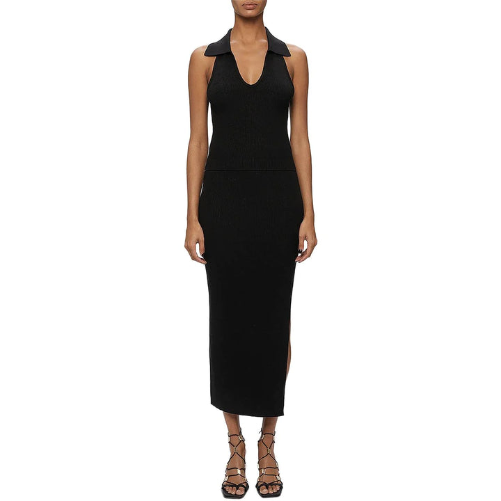 Jonathan Simkhai Avie Ribbed Midi Pencil Skirt