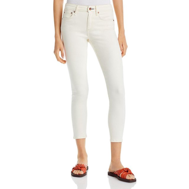 rag & bone Mid Rise Cropped Skinny Jeans