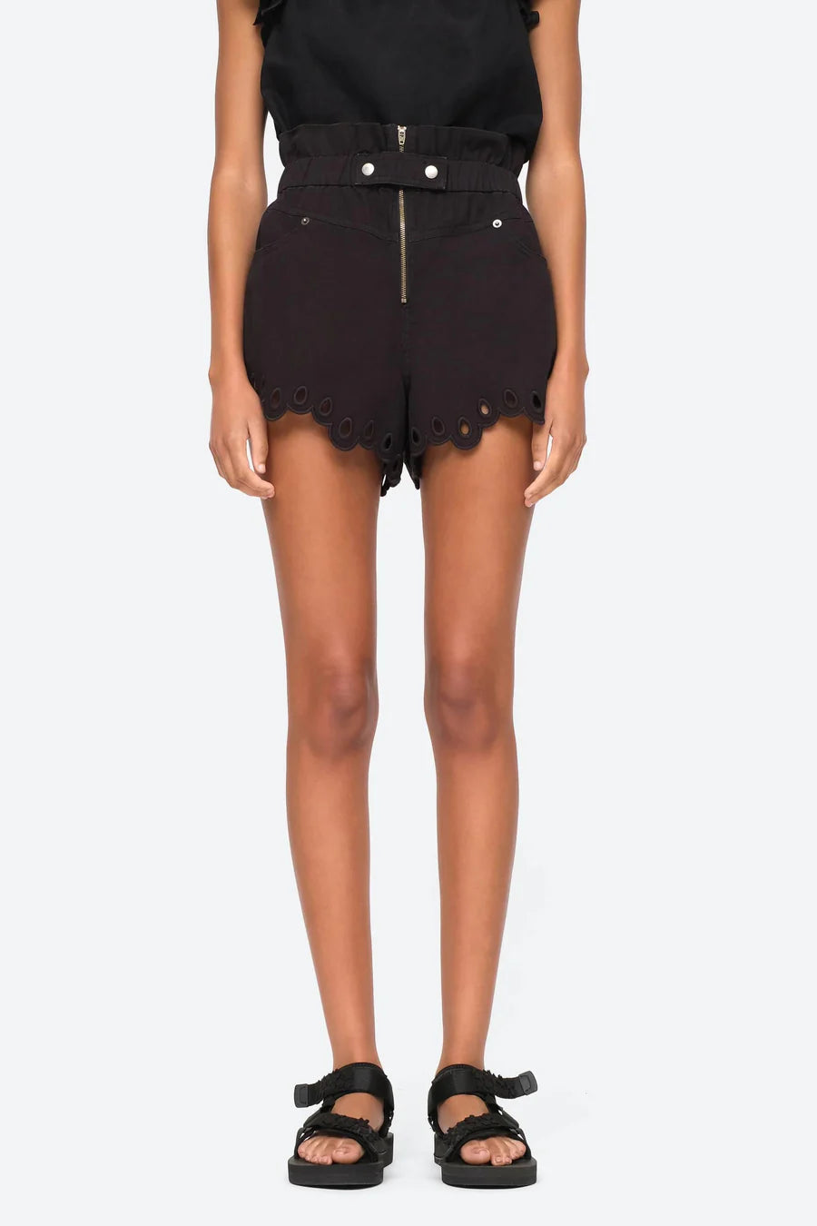 Sea Embroidered Shorts