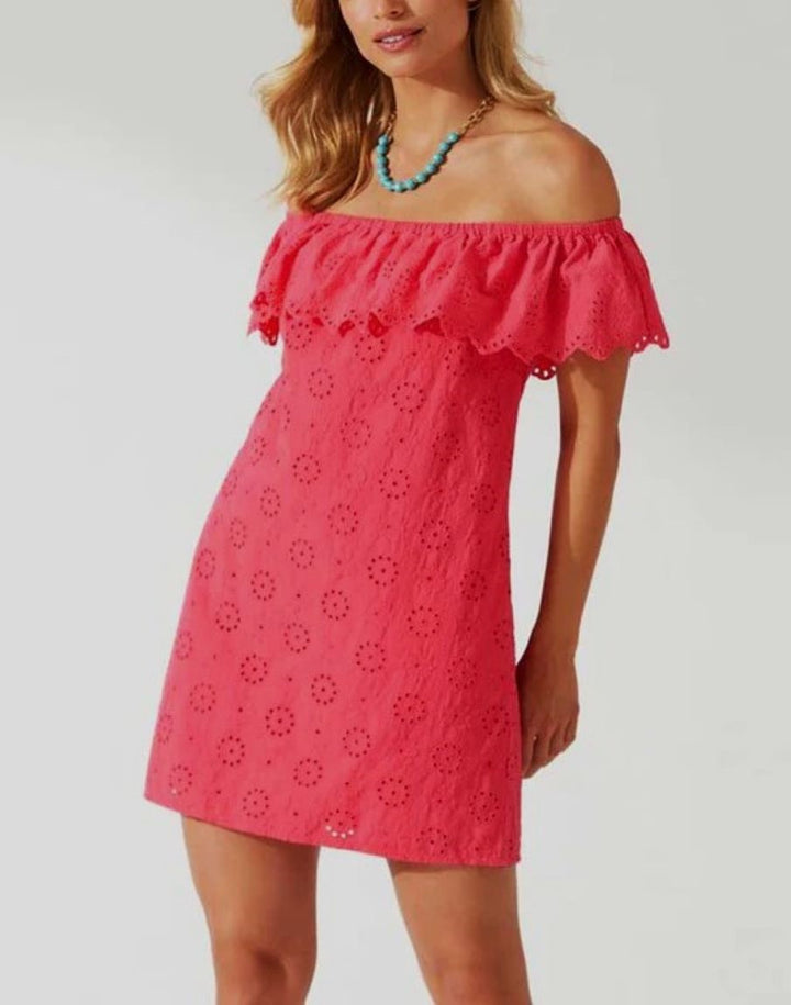 Tommy Bahama Harbour Eyelet Swim Cover-Up Dress