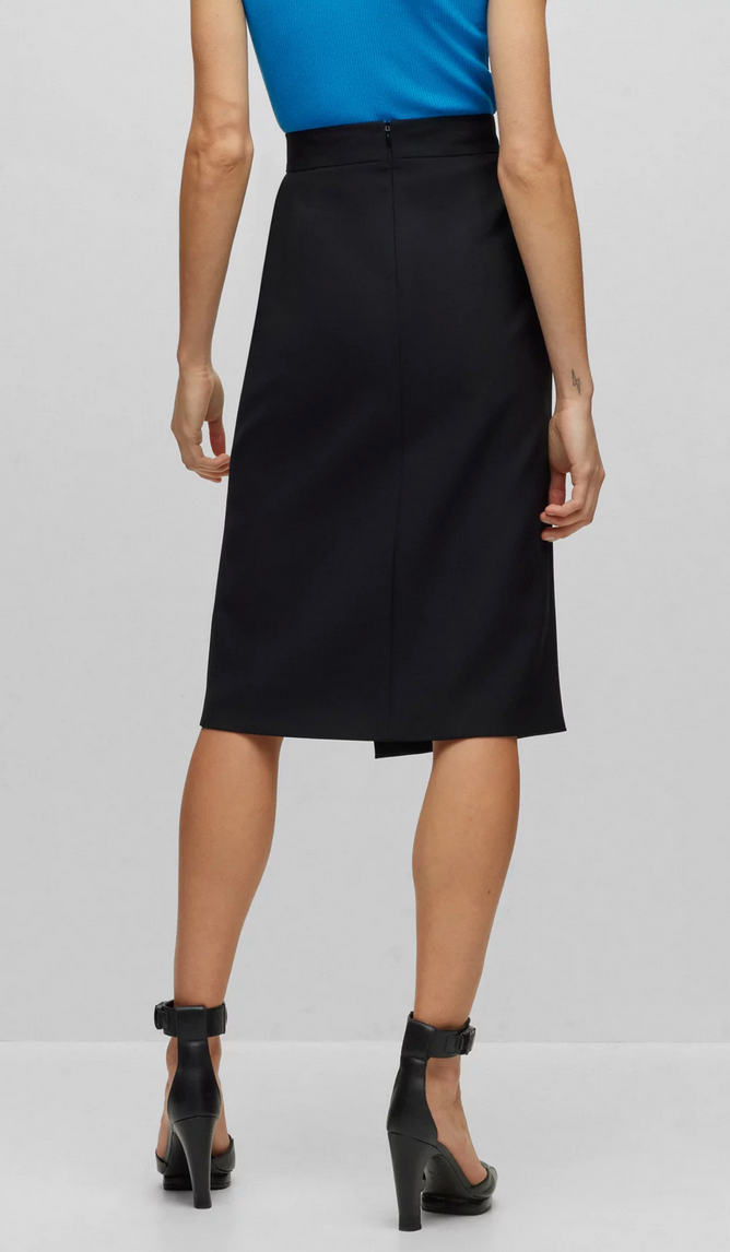 BOSS Vemboka Zip Trim Pencil Skirt