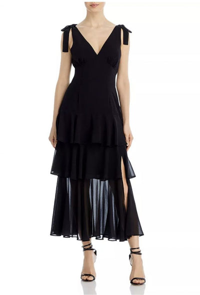 WAYF Hampton Tiered Midi Dress