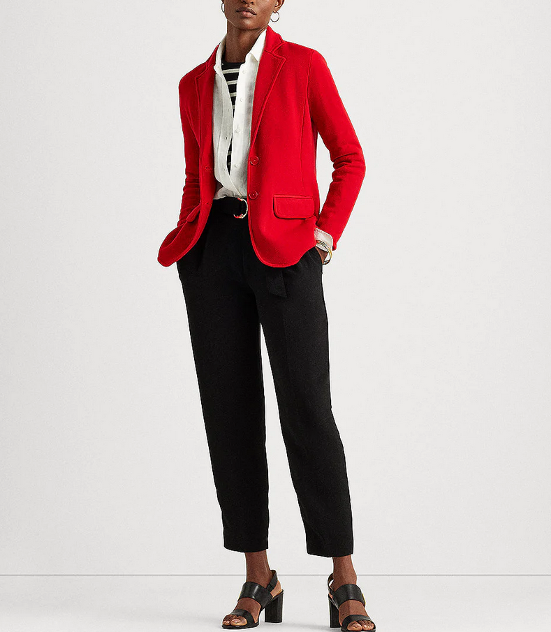 LAUREN RALPH LAUREN Collegiate-Inspired Blazer