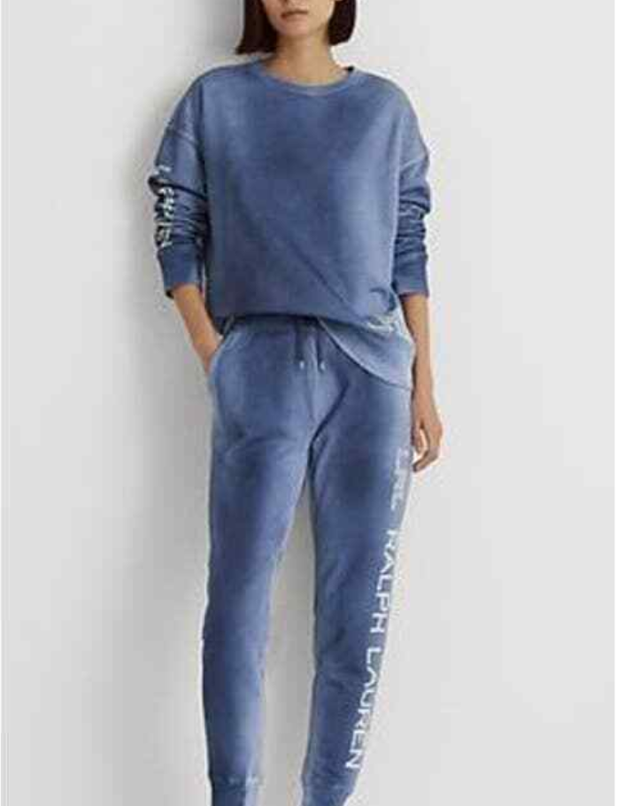 LAUREN RALPH LAUREN Crewneck Logo Graphic Sweatshirt