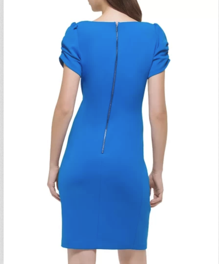 Karl Lagerfeld Paris Side-Ruched Sheath Dress