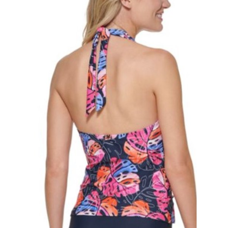 Tommy Hilfiger Printed Halter Tankini Top