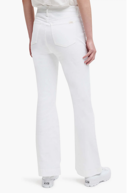 JEN7 High Waist Wide Leg Denim Trousers
