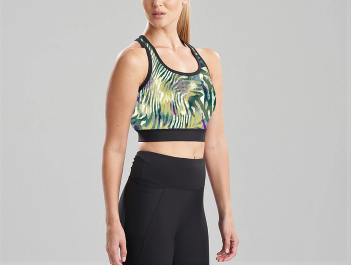 Josie Natori Printed Cropped Top