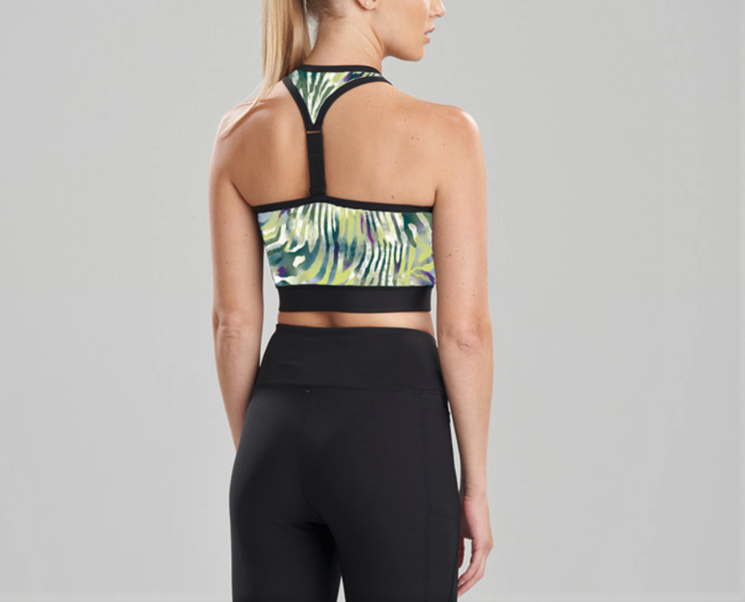 Josie Natori Printed Cropped Top