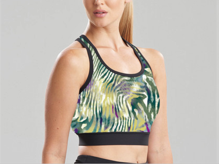 Josie Natori Printed Cropped Top