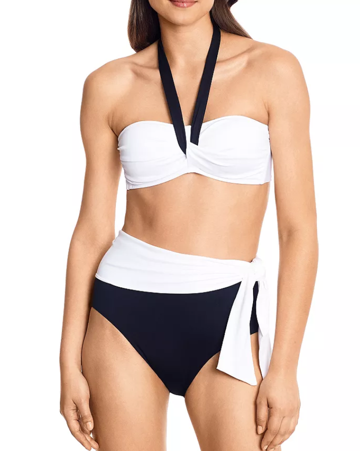 Lauren Ralph Lauren Bel Air High-Waist Sash Bikini Bottom