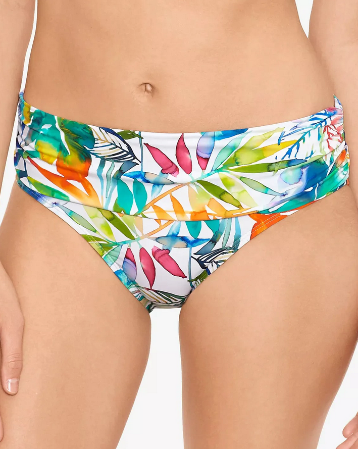 Ralph Lauren Shirred-Band Hipster Bikini Bottom