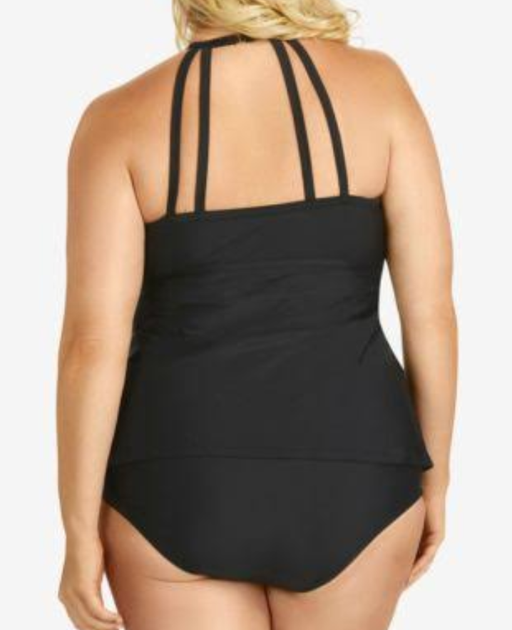 Raisins Curve Plus Size Rosalie Poolside Underwire Tankini Top