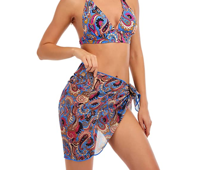 Lucky Brand Poolside Charm Sarong Cover-Up