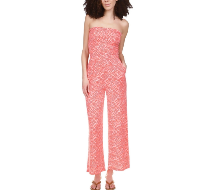 MICHAEL Michael Kors Smocked Strapless Jumpsuit