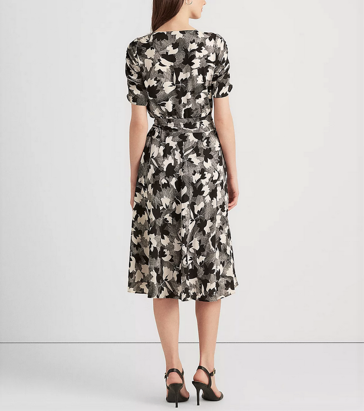 Lauren Ralph Lauren Printed Bubble Crepe Dress
