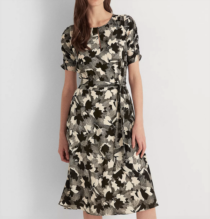 Lauren Ralph Lauren Printed Bubble Crepe Dress