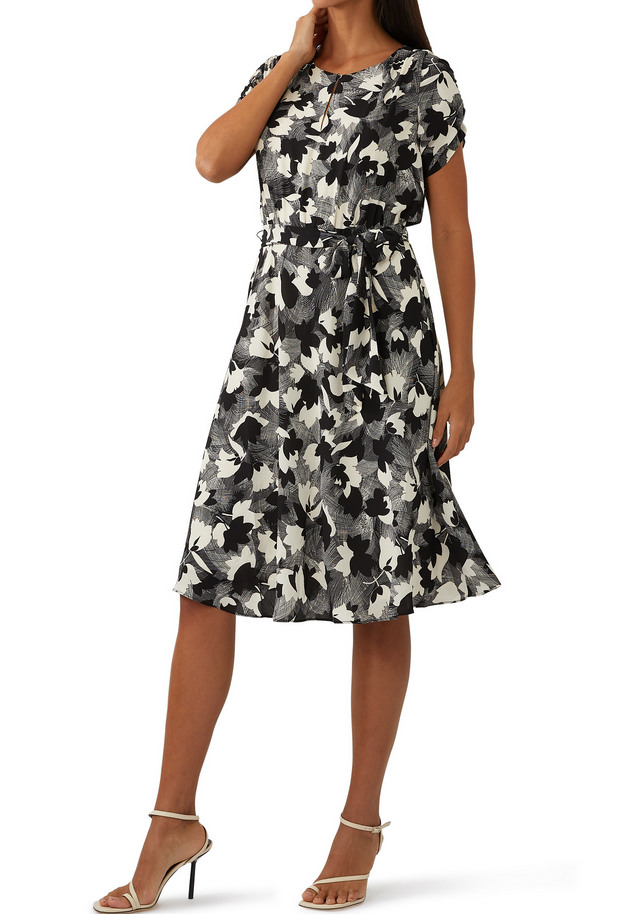 Lauren Ralph Lauren Printed Bubble Crepe Dress