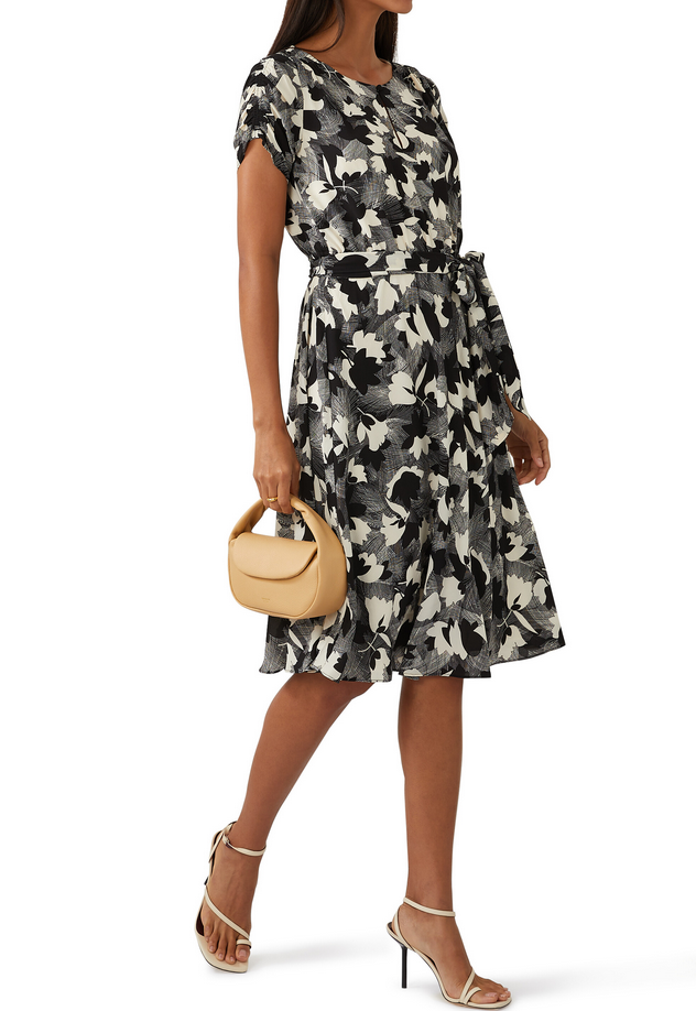 Lauren Ralph Lauren Printed Bubble Crepe Dress