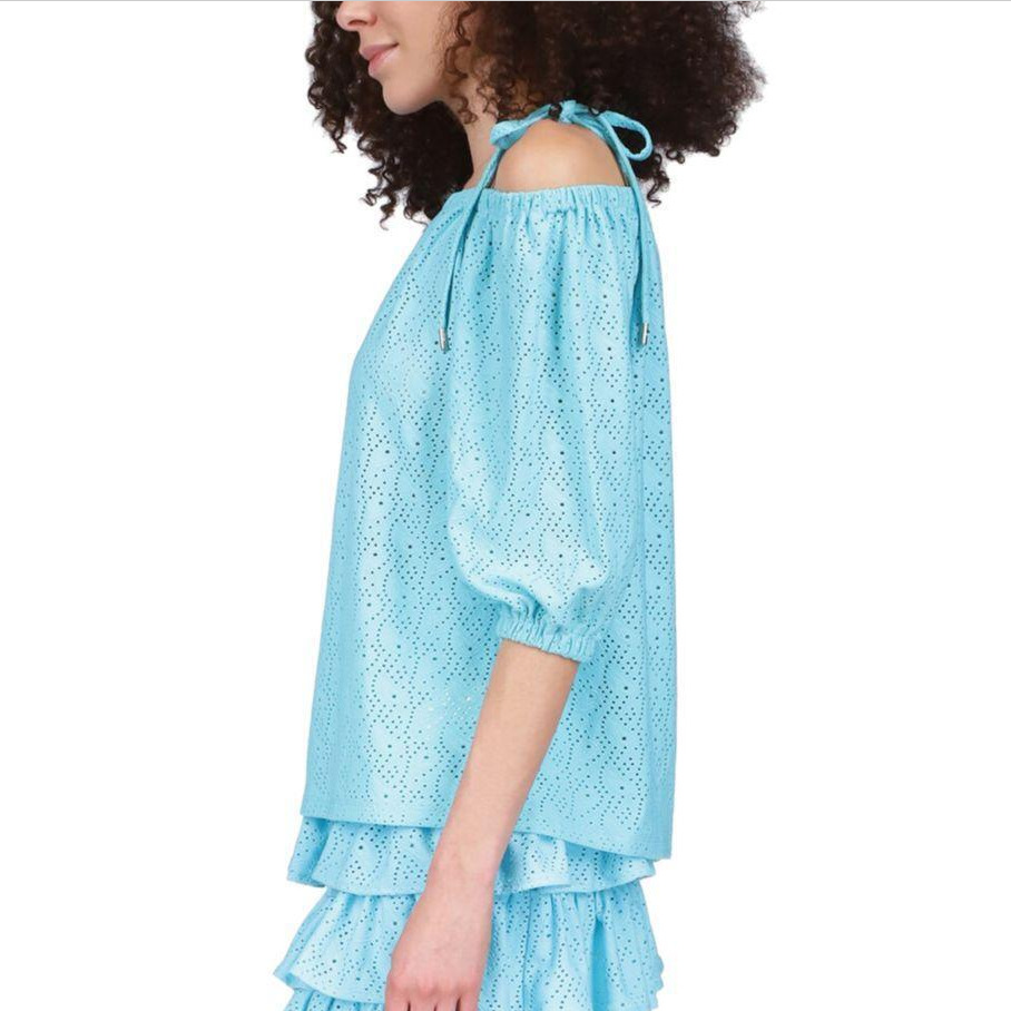 MICHAEL Michael Kors Eyelet Off-The-Shoulder Top