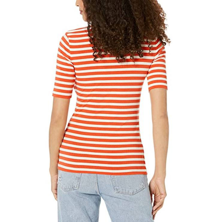 LAUREN Ralph Lauren Striped Cotton-Blend Henley Tee
