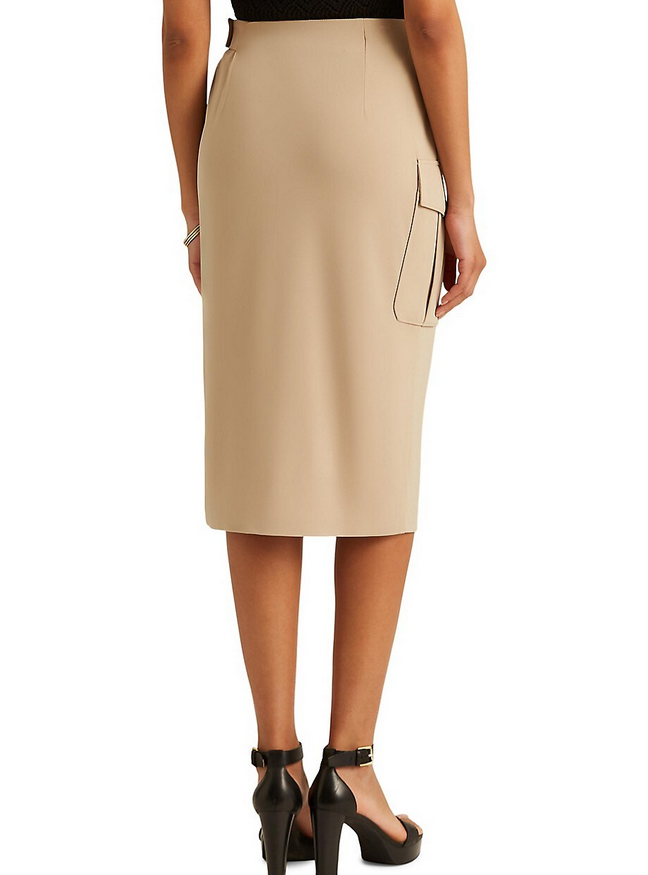 Lauren Ralph Lauren Jersey Midi Skirt
