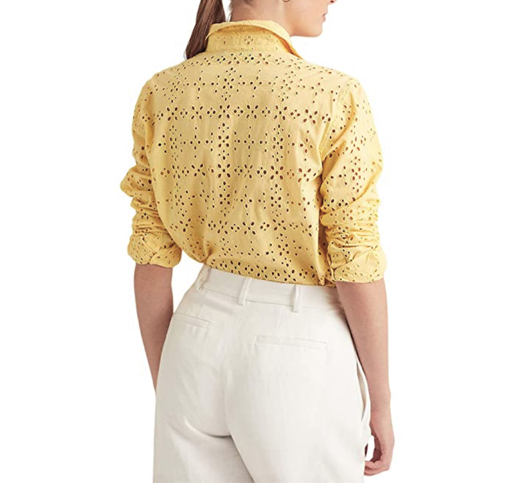 Lauren Ralph Lauren Eyelet Cotton Shirt