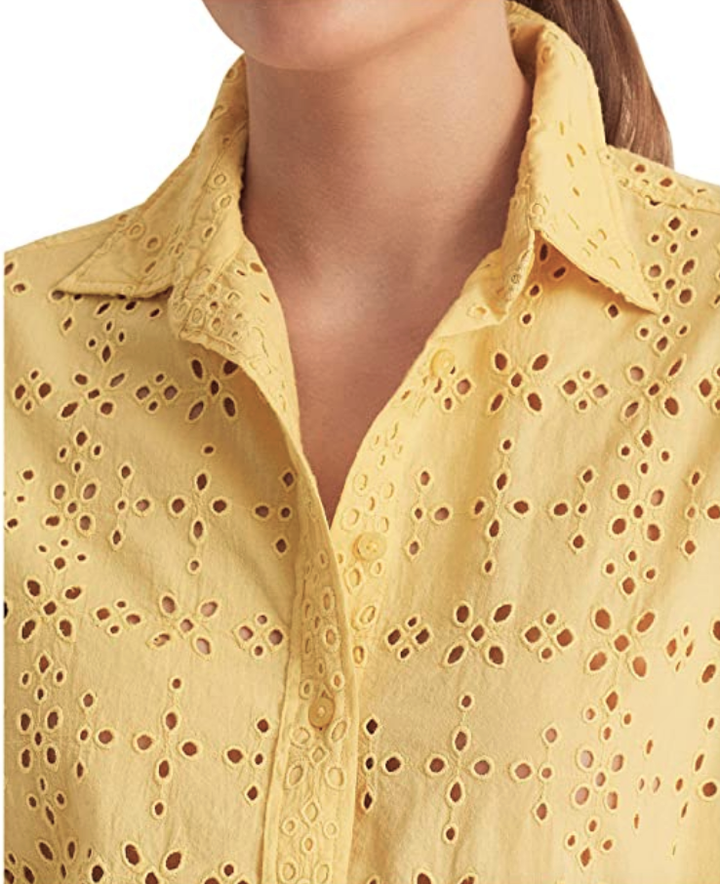Lauren Ralph Lauren Eyelet Cotton Shirt