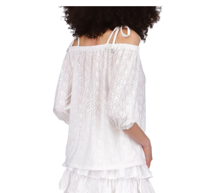 MICHAEL Michael Kors Eyelet Off-The-Shoulder Top
