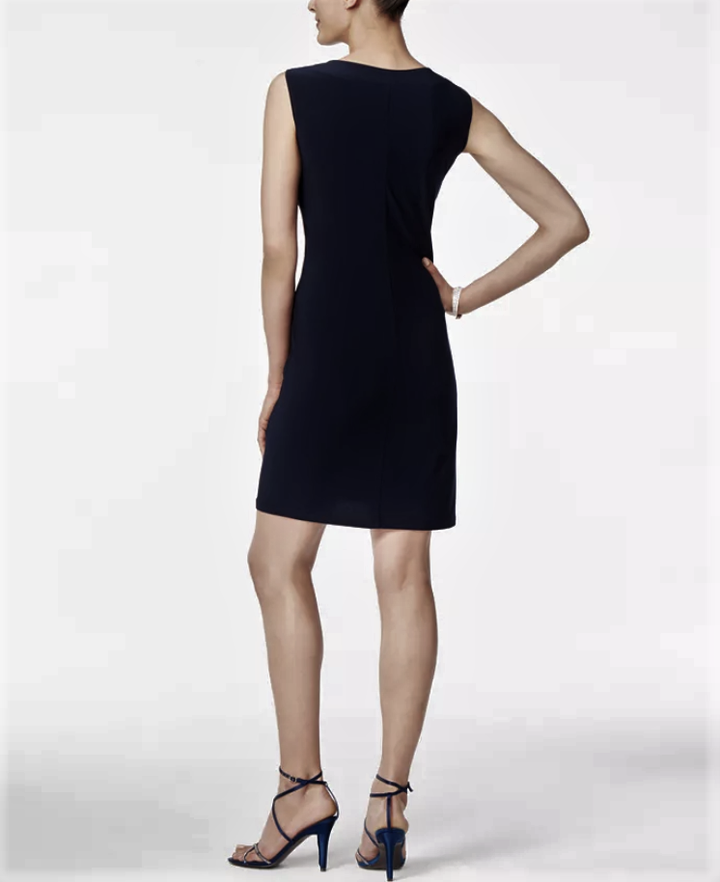 R & M Richards Petite Embellished Dress and Illusion Duster Jacket