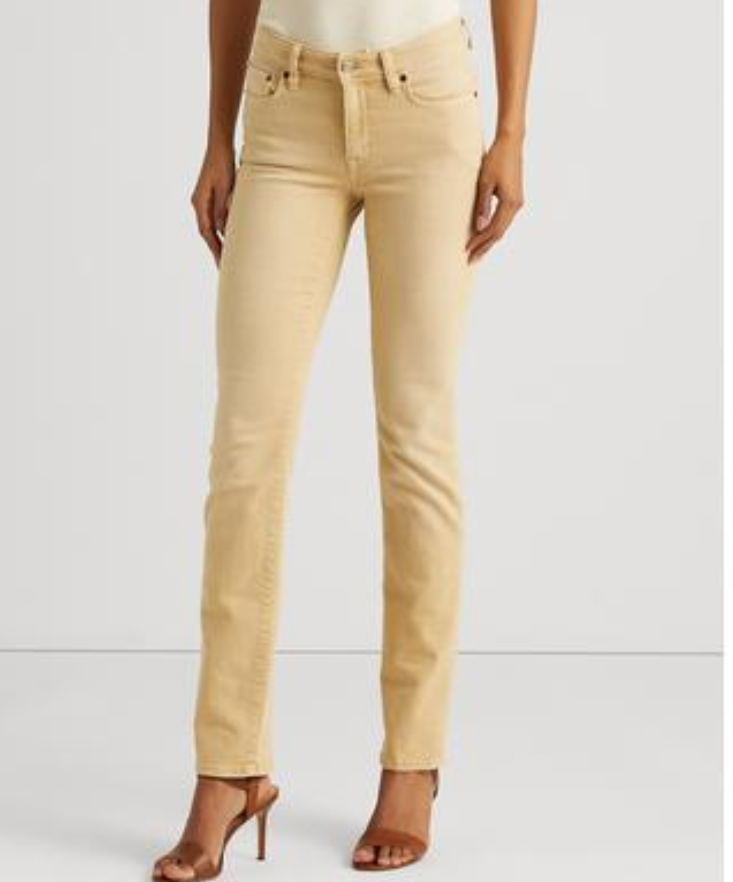 Lauren Ralph Lauren Mid-Rise Straight Jeans