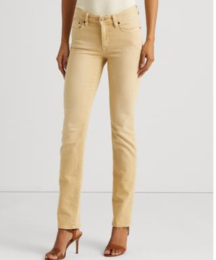Lauren Ralph Lauren Mid-Rise Straight Jeans