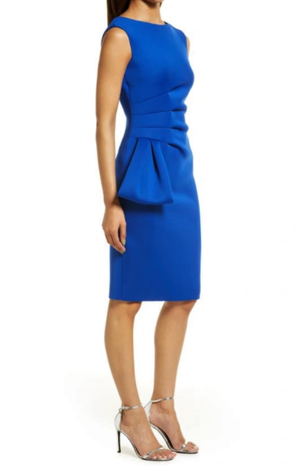 Eliza J Side Ruffle Sleeveless Dress