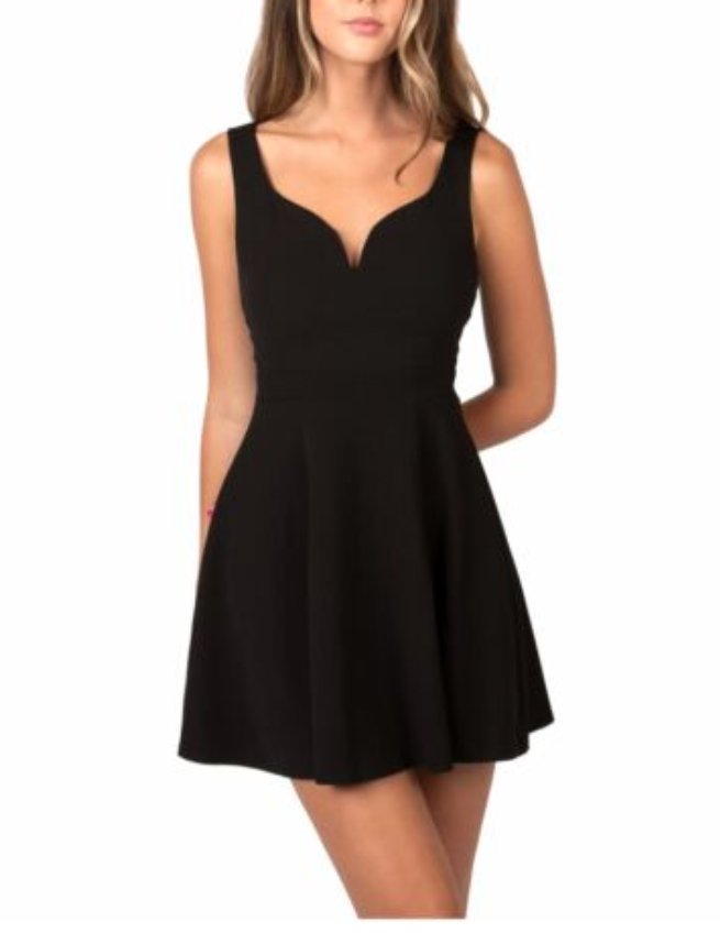 B DARLIN Sleeveless Mini Fit & Flare Dress