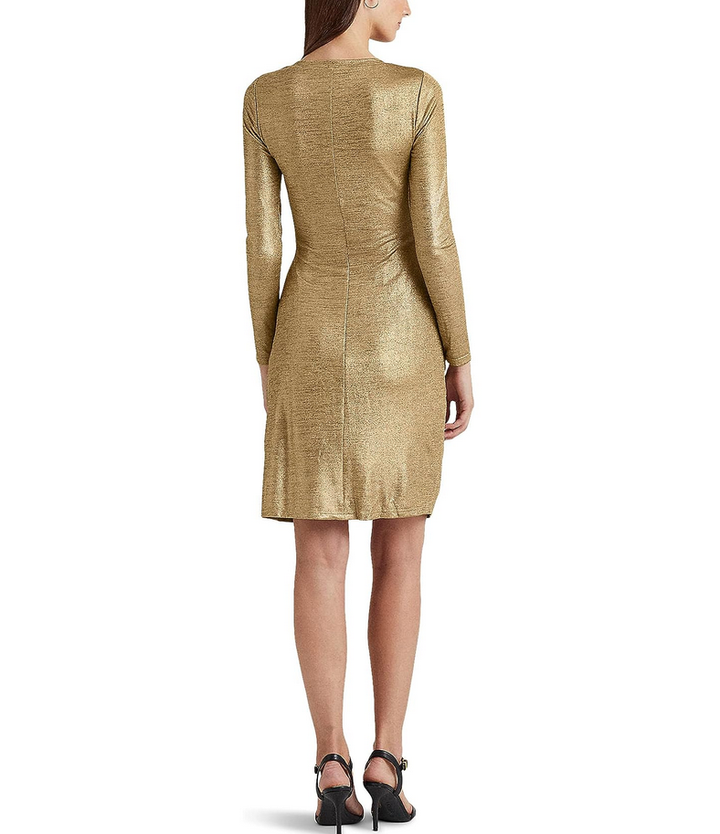 Lauren Ralph Lauren Foil-Print Jersey Dress