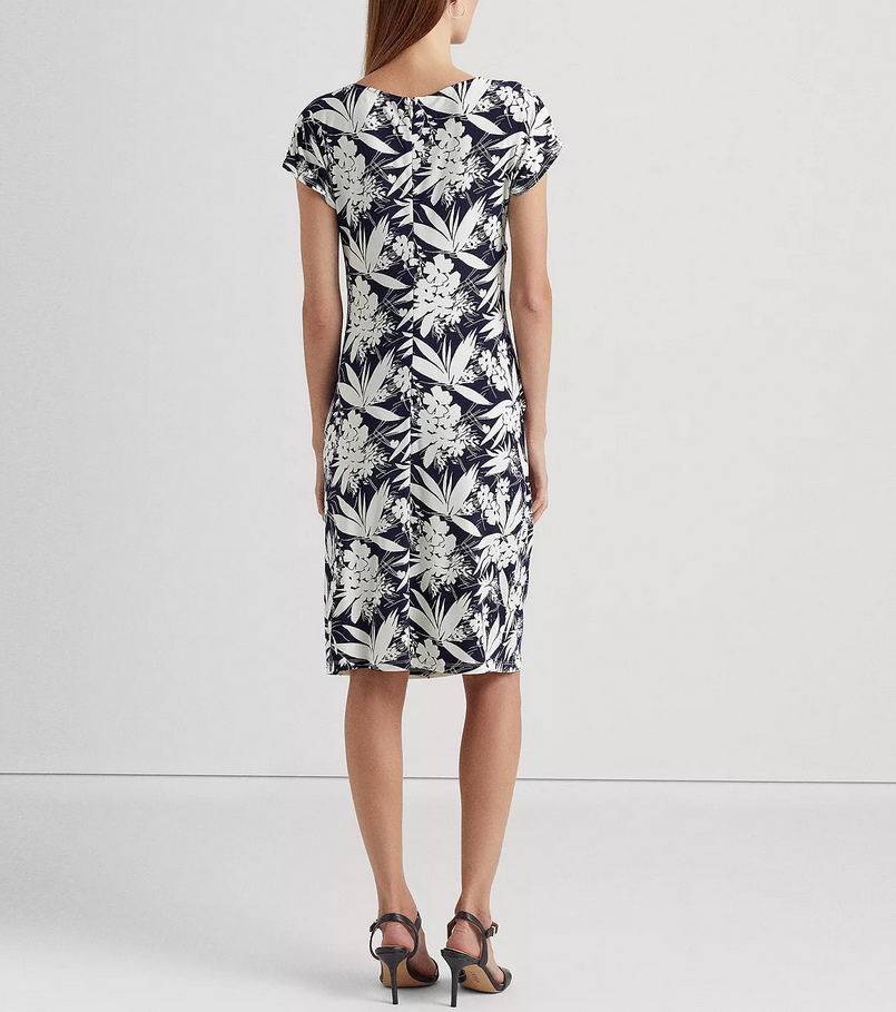 Lauren Ralph Lauren Floral Twist-Front Jersey Dress