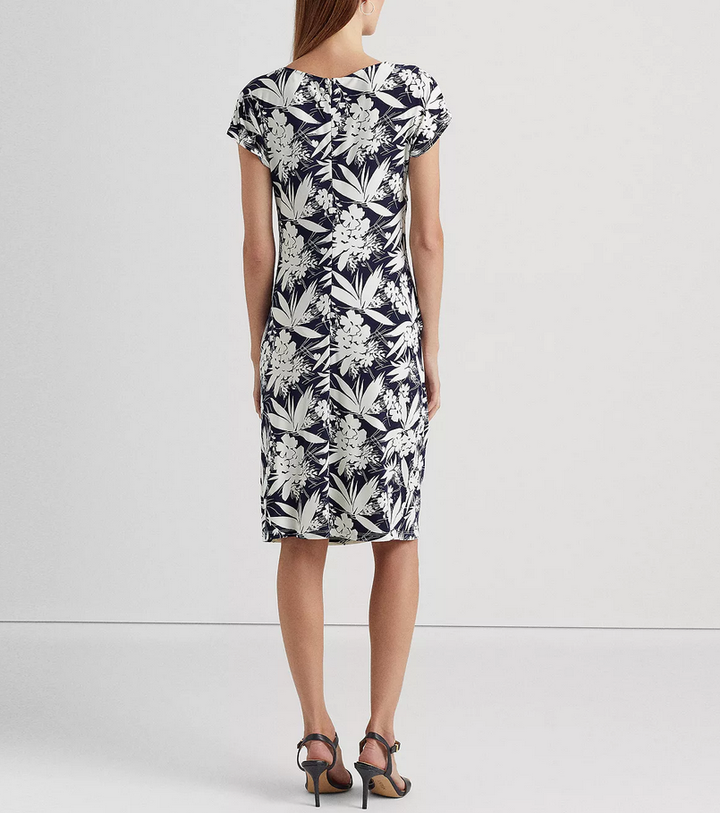 Lauren Ralph Lauren Floral Twist-Front Jersey Dress