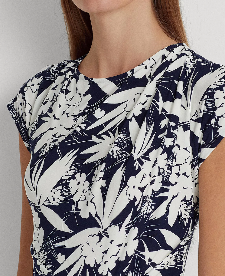 Lauren Ralph Lauren Floral Twist-Front Jersey Dress